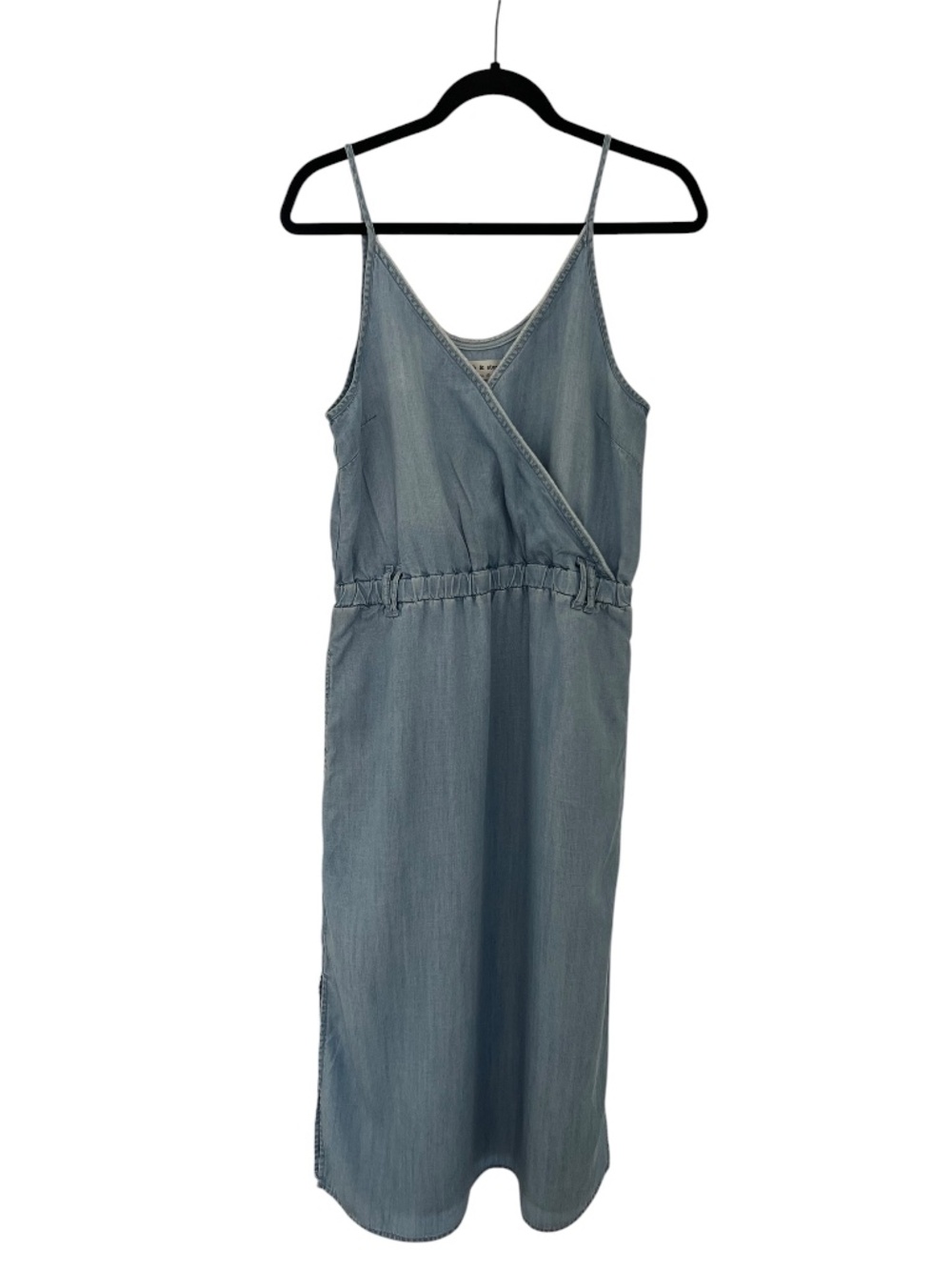 Cloth & Stone Coastal Cowgirl Chambray Wrap Midi Dress (S)